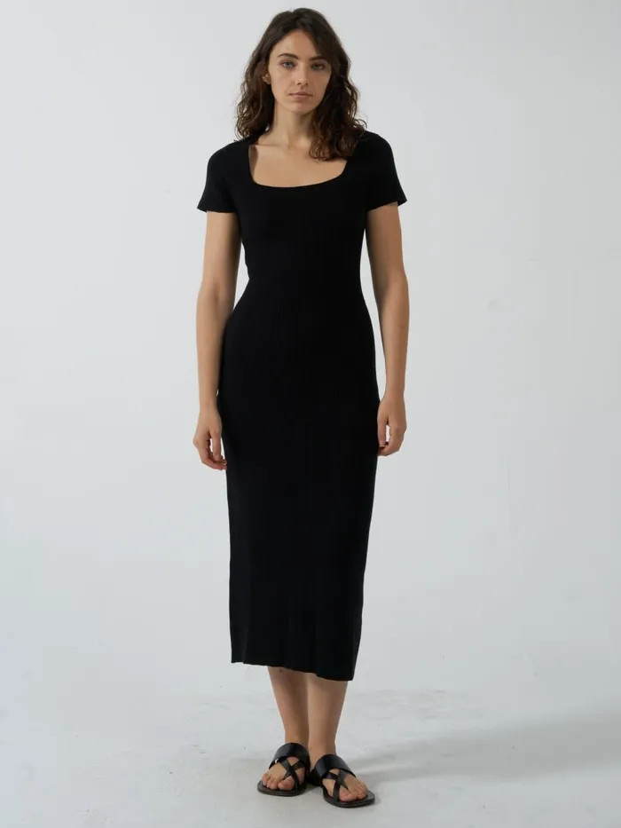 Womens Nisha Knit Dress Black Thrills Dresses