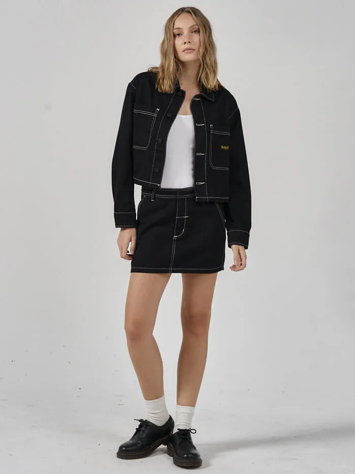 Womens Rift Skirt Black Thrills Skirts
