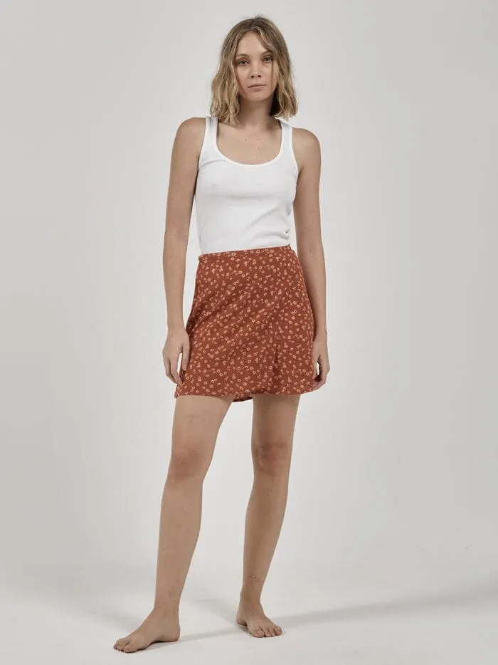 Womens Romy Wrap Skirt Dusty Clay Thrills Skirts
