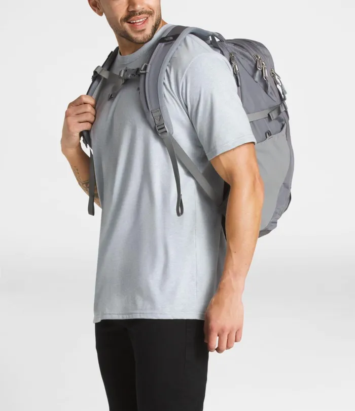 Womens Router Transit Backpack Tnf Medium Grey Heatherzinc Grey The North Face Backpacks