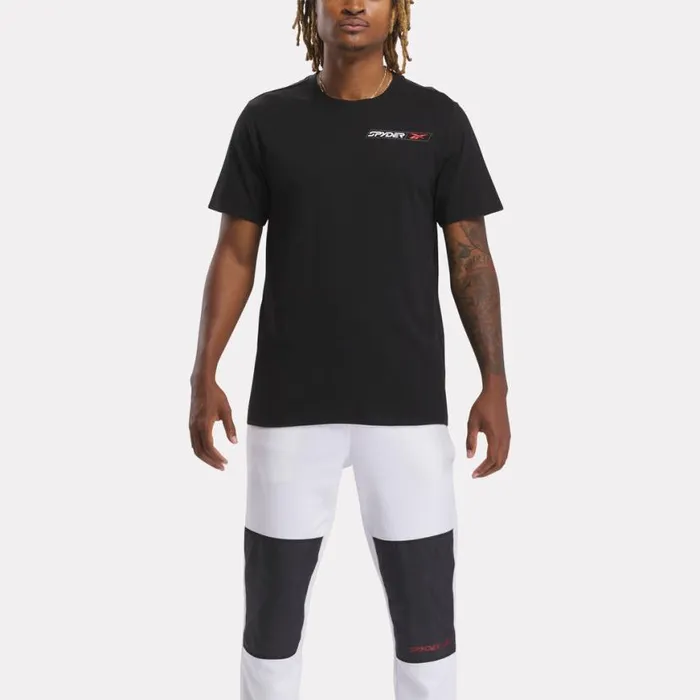 Womens Spyder X Reebok Collab Tee Black Spyder Tees