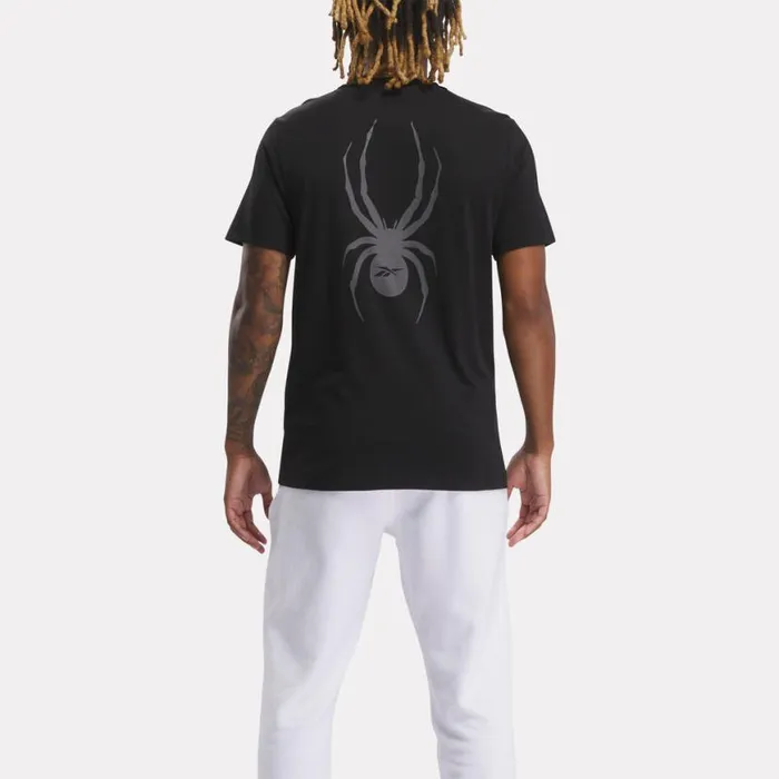 Womens Spyder X Reebok Collab Tee Black Spyder Tees