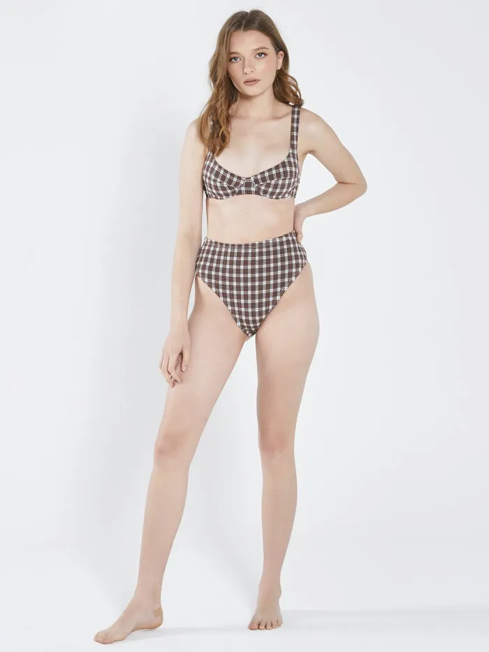 Womens Studio Underwire Bikini Top Washed Cocoa Thrills Swim