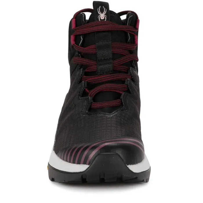 Womens Summit Black W Black Fur Spyder Boots