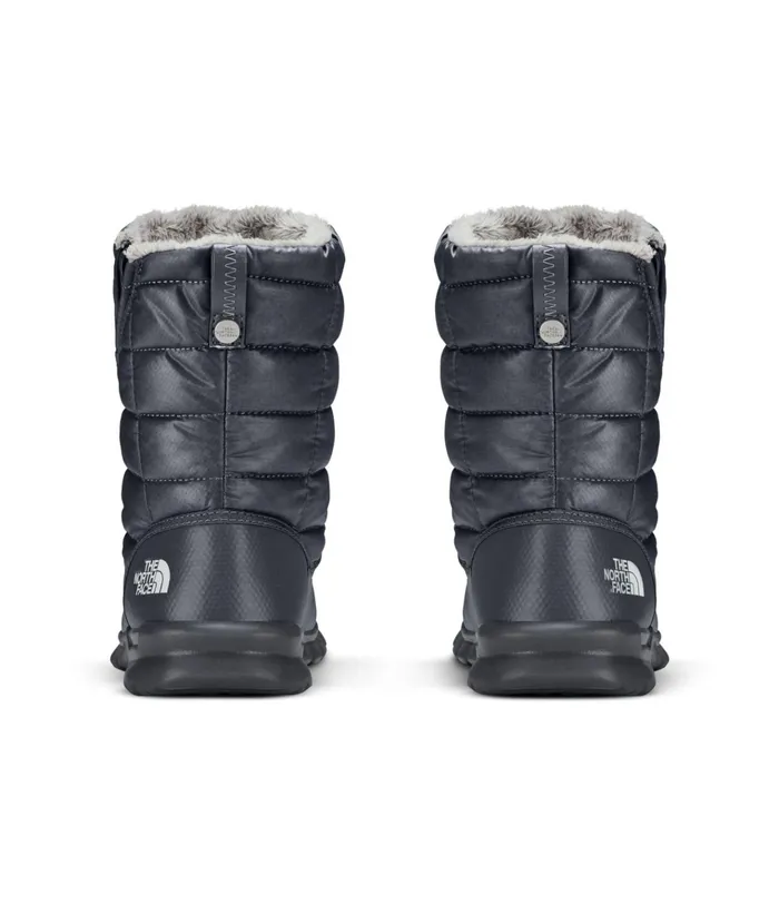Womens Thermoball Eco Microbaffle Bootie Zip Zinc Greymicro Chip Grey The North Face Boots