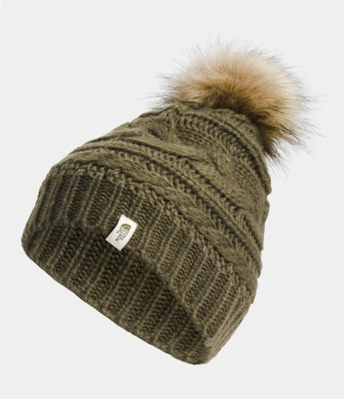 Womens Triple Cable Beanie New Taupe The North Face Beanies and Scarves