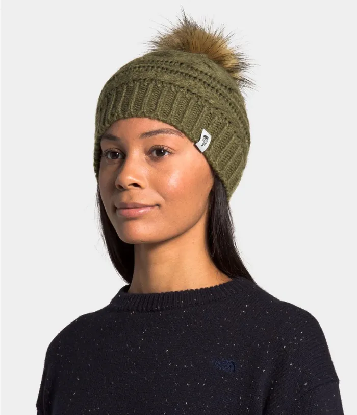 Womens Triple Cable Beanie New Taupe The North Face Beanies and Scarves