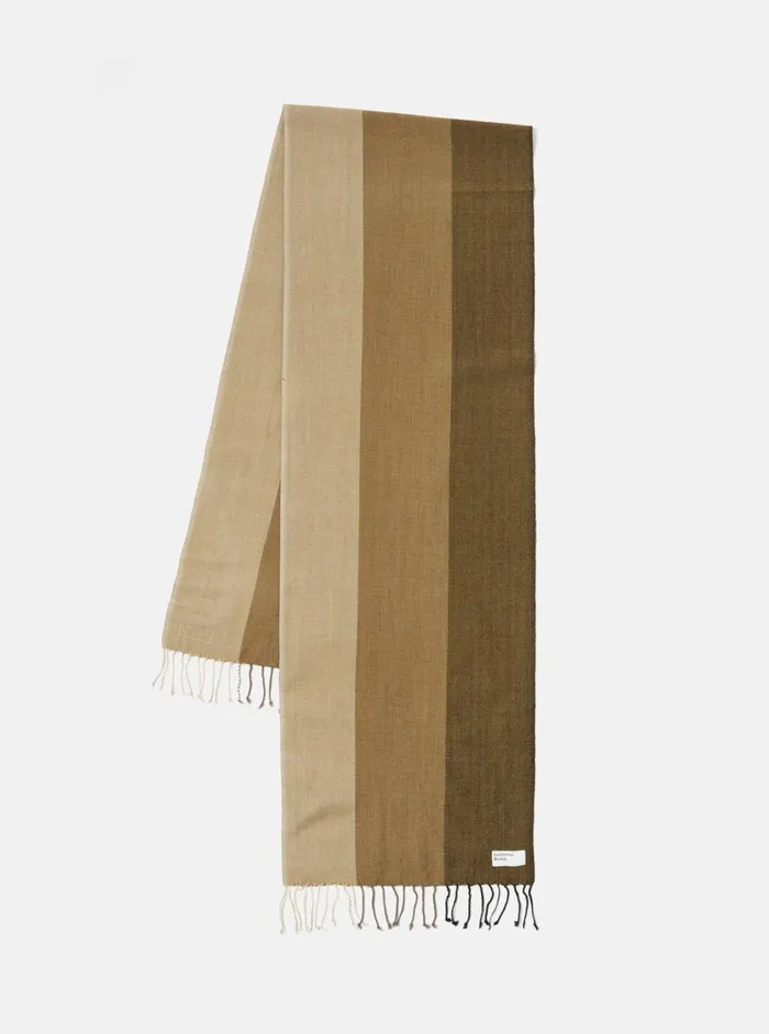 Wool Scarf In Olive Merino Wool Men Universal Works Scarves