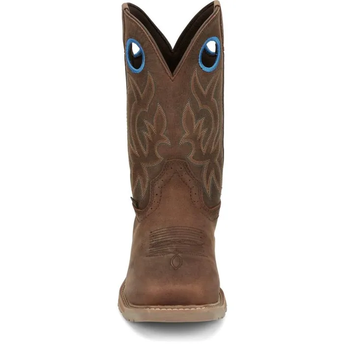 Work Men Justin Boots All Around 11034 Steel Toe Waterproof Work Boot Walnut Brown 040brown041