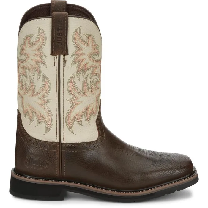 Work Men Justin Boots Driller 11034 Work Boot Copper 040brown041
