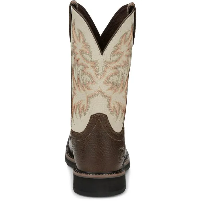 Work Men Justin Boots Driller 11034 Work Boot Copper 040brown041