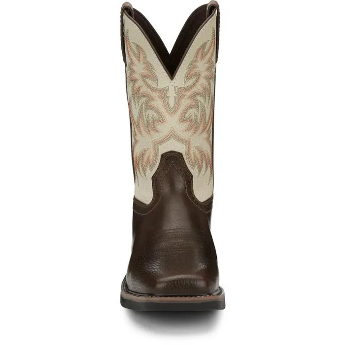 Work Men Justin Boots Driller 11034 Work Boot Copper 040brown041