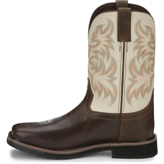 Work Men Justin Boots Driller 11034 Work Boot Copper 040brown041