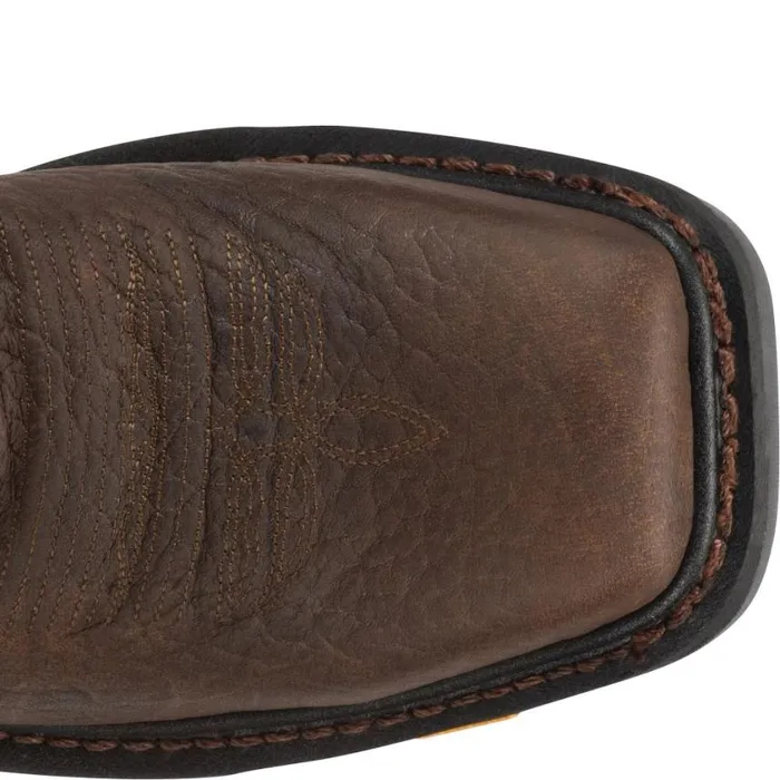 Work Men Justin Boots Driscoll 11034 Steel Toe Waterproof Work Boot Brown