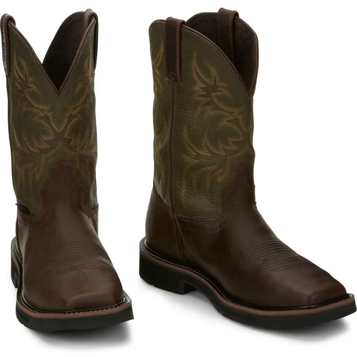Work Men Justin Boots Keavan 11034 Met Guard Steel Toe Work Boot Dark Brown 040brown041 Work Men Justin Boots Keavan 11034 Met Guard Steel Toe Work Boot Dark Brown 040brown041