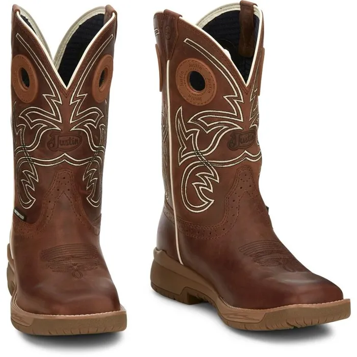 Work Men Justin Boots Nitread 11034 Waterproof Work Boot Spice Brown 040brown041 Work Men Justin Boots Nitread 11034 Waterproof Work Boot Spice Brown 040brown041