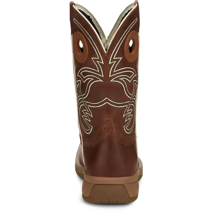 Work Men Justin Boots Nitread 11034 Waterproof Work Boot Spice Brown 040brown041