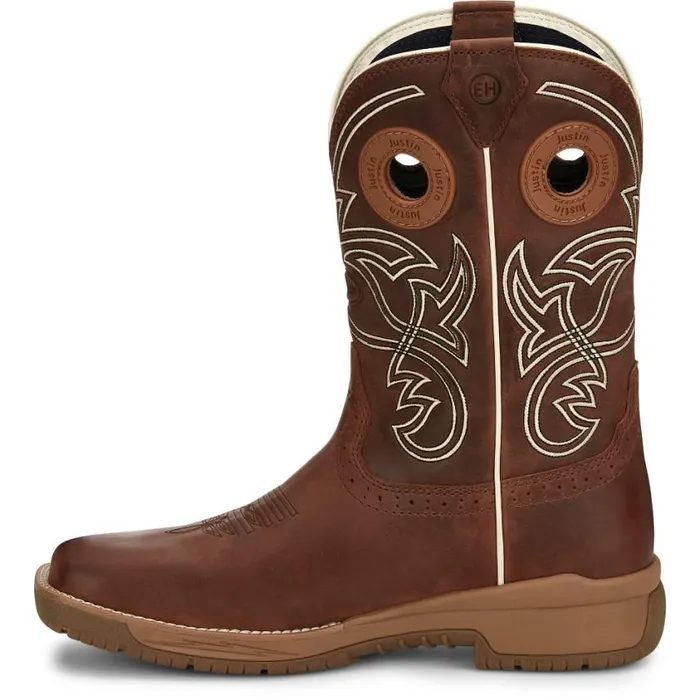 Work Men Justin Boots Nitread 11034 Waterproof Work Boot Spice Brown 040brown041