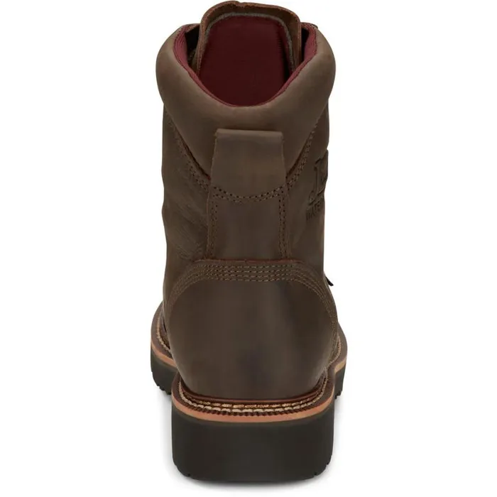 Work Men Justin Boots Rivot 8034 Waterproof Steel Toe Hickory Brown 040brown041