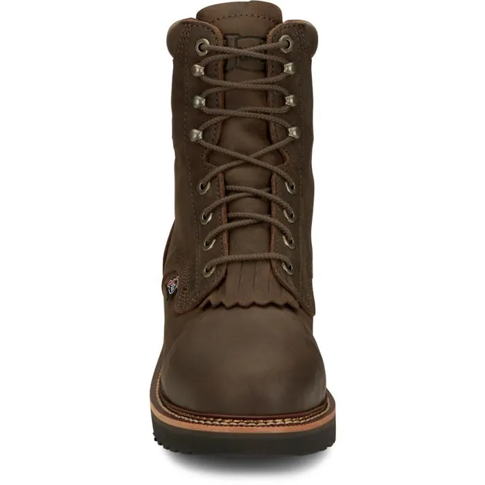 Work Men Justin Boots Rivot 8034 Waterproof Steel Toe Hickory Brown 040brown041