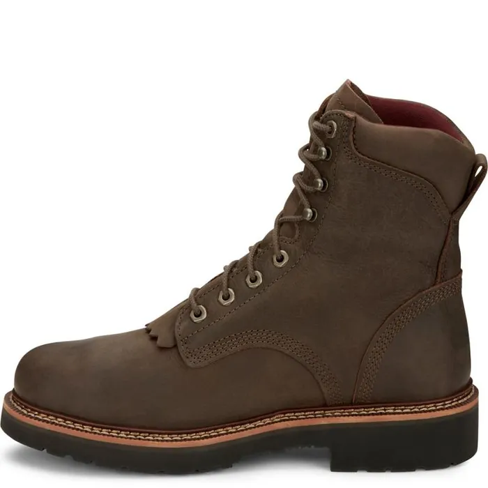 Work Men Justin Boots Rivot 8034 Waterproof Steel Toe Hickory Brown 040brown041