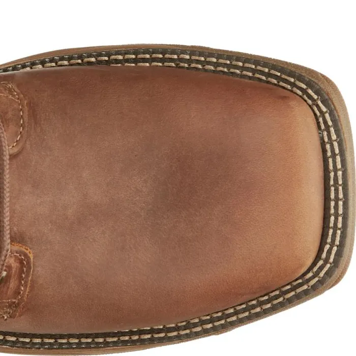 Work Men Justin Boots Rush 8034 Waterproof LaceUp Work Boot Barley Brown 040brown041