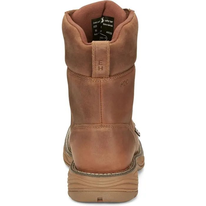 Work Men Justin Boots Rush 8034 Waterproof LaceUp Work Boot Barley Brown 040brown041