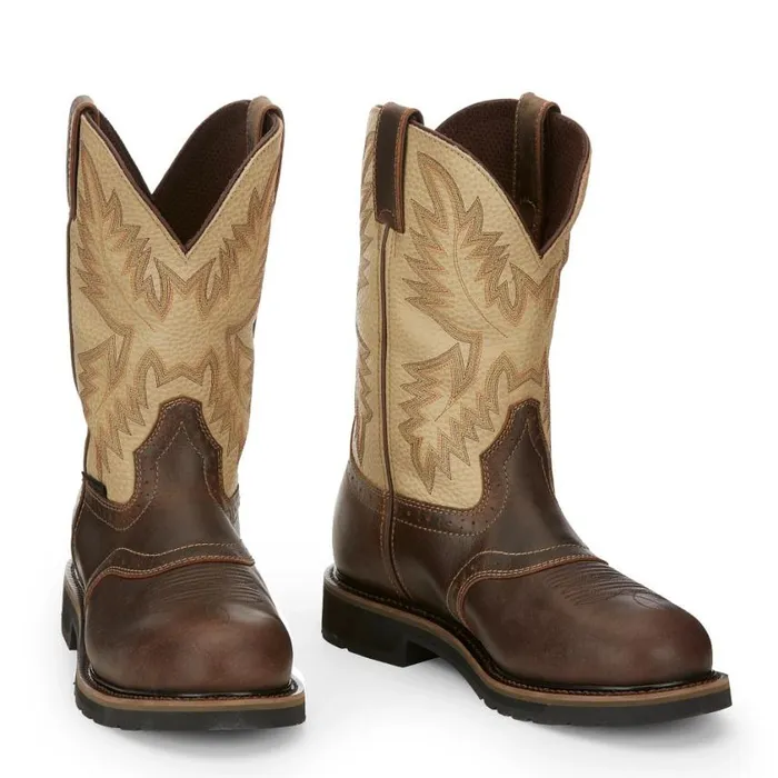 Work Men Justin Boots Superintendent 11034 Steel Toe Work Boot Golden Brown 040brown041 Work Men Justin Boots Superintendent 11034 Steel Toe Work Boot Golden Brown 040brown041