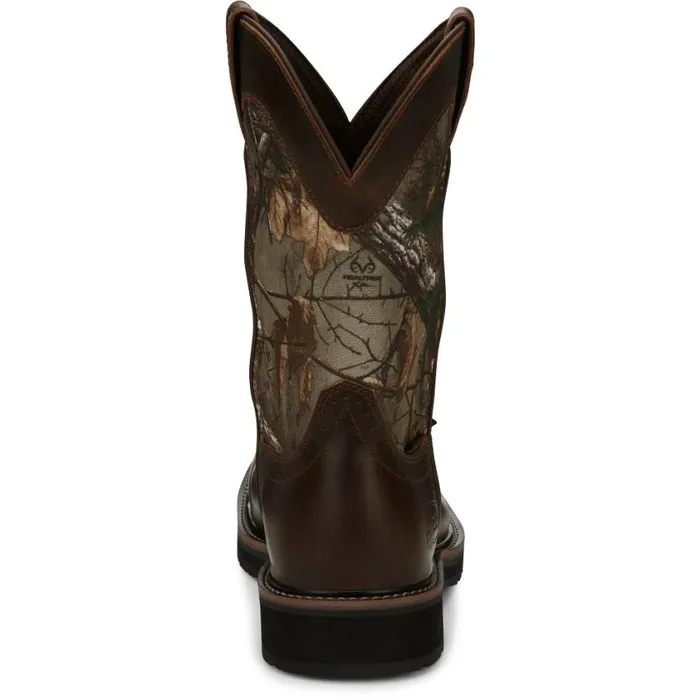 Work Men Justin Boots Trekker 11034 Composite Toe Waterproof Work Boot Chocolate Brown 040brown041