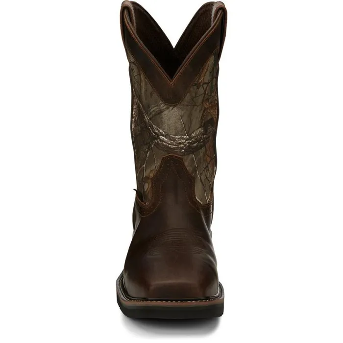 Work Men Justin Boots Trekker 11034 Composite Toe Waterproof Work Boot Chocolate Brown 040brown041