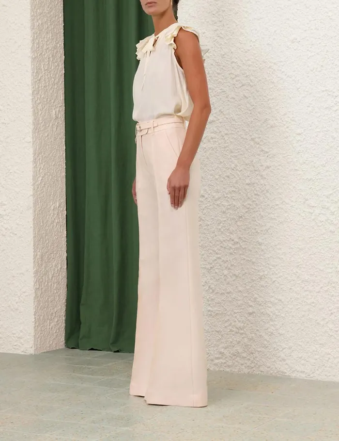 Zimmermann Clothing Frilled Tank Cream 8211 Women