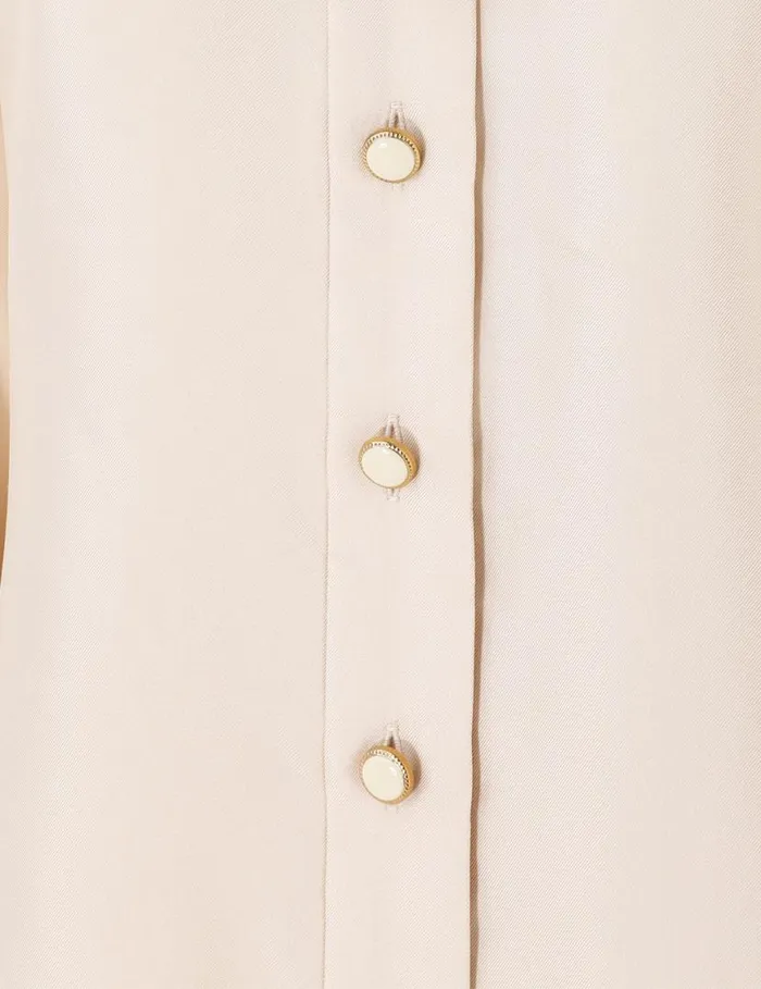 Zimmermann Clothing Natura Blouson Shirt Pearl 8211 Women