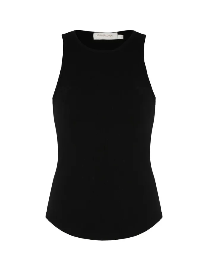 Zimmermann Clothing Natura Reverse Racer Tank Black 8211 Women