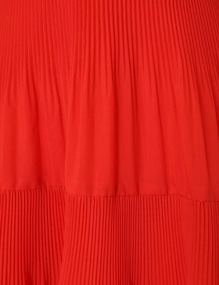 Zimmermann Clothing Pleated Midi Dress Tomato 8211 Women