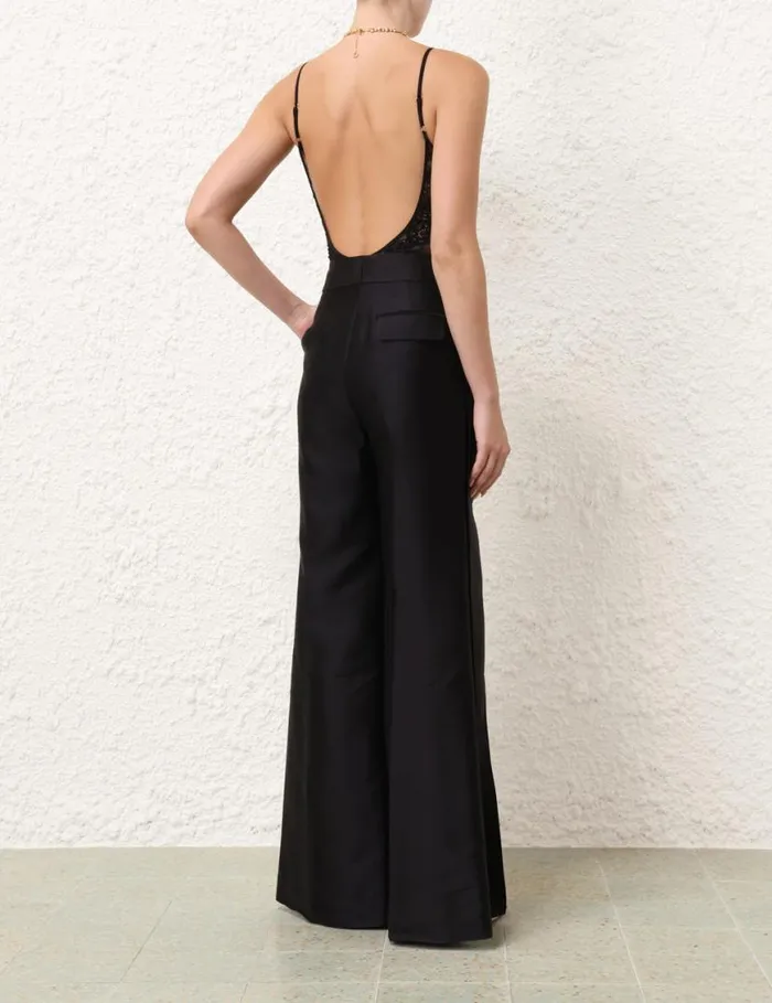 Zimmermann Clothing Scoop Neck Bodysuit Black 8211 Women