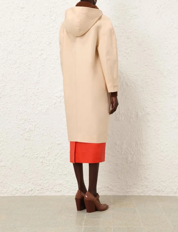 Zimmermann Clothing Tranquillity Poplin Crombie Peach 8211 Women