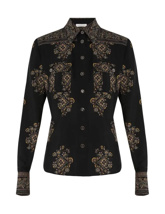 Zimmermann Clothing Utility Body Shirt Utility Dot Black 8211 Women