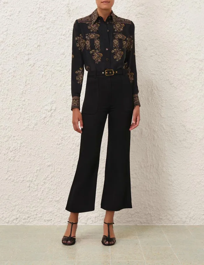 Zimmermann Clothing Utility Body Shirt Utility Dot Black 8211 Women