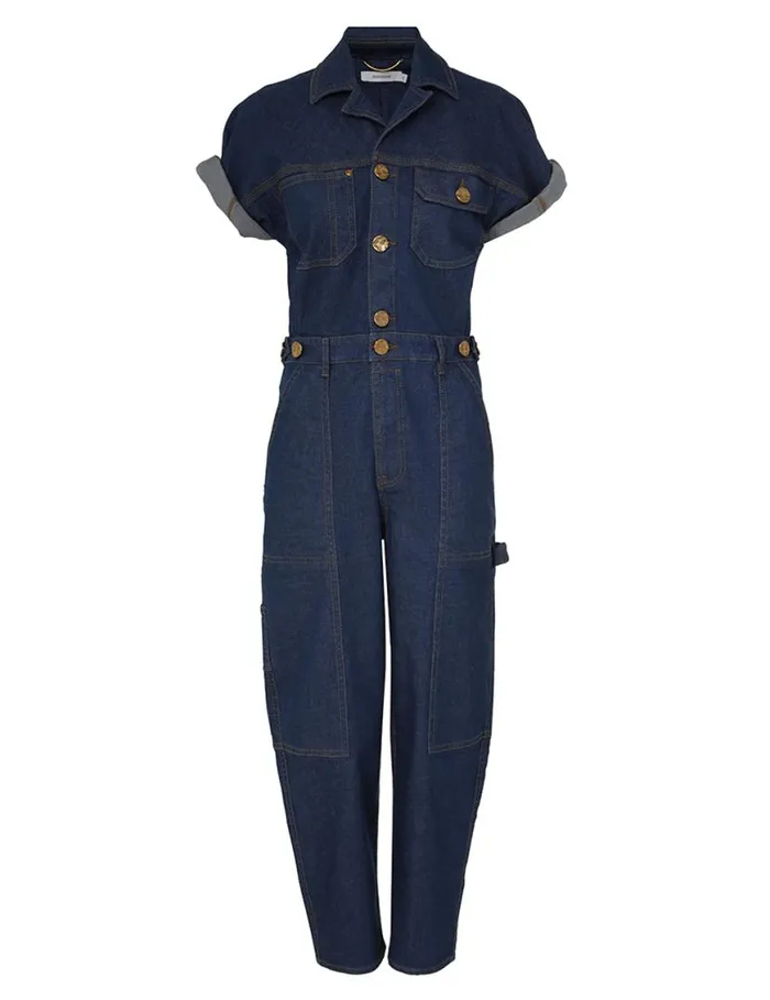Zimmermann Denim Matchmaker Denim Boiler Suit Railway Blue 8211 Women
