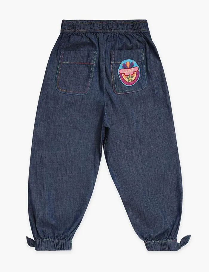 Zimmermann Denim Ottie Denim Pant Blue Lagoon 8211 Kids