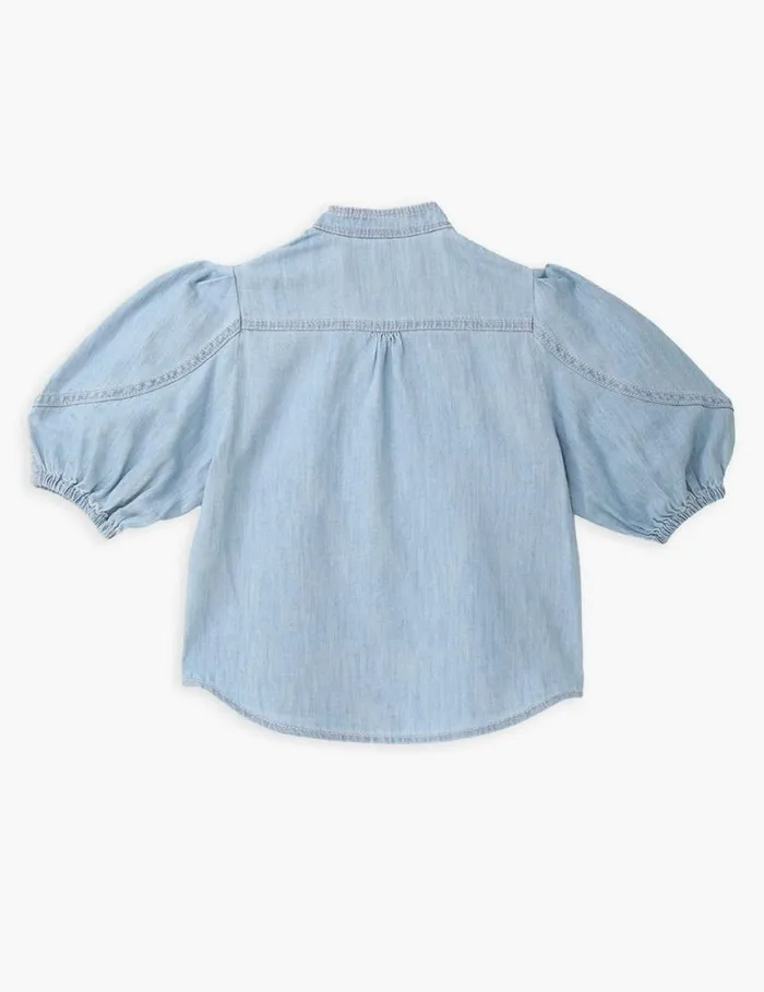 Zimmermann Denim Waverly Utility Denim Top Blueberry 8211 Kids