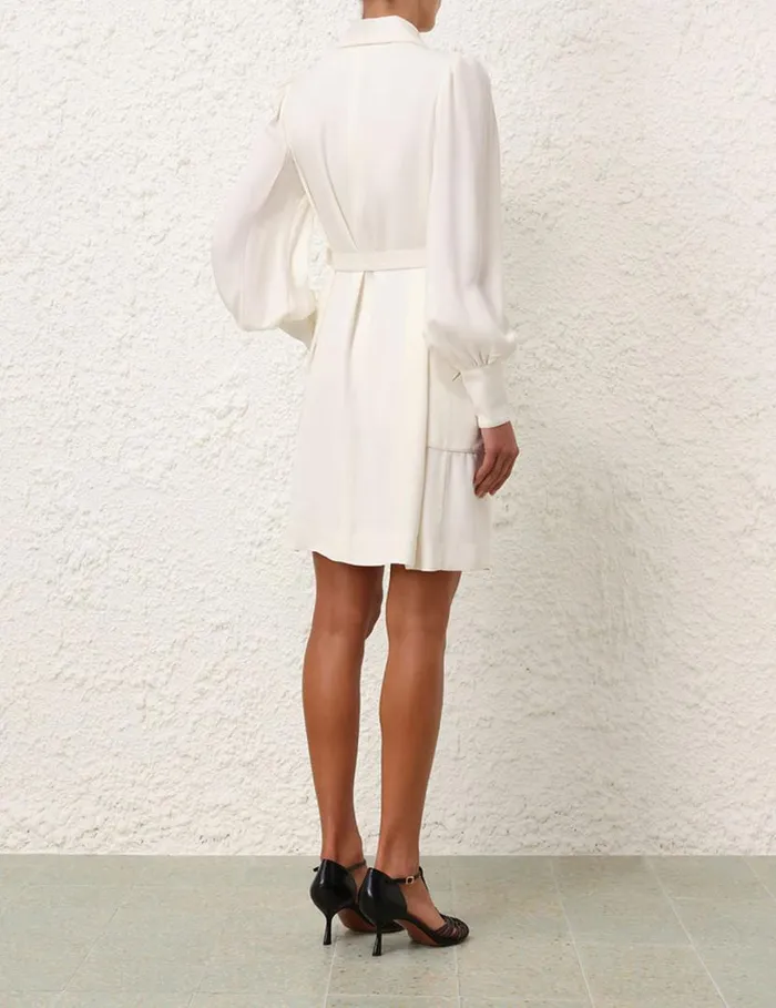 Zimmermann Dresses Collared Swing Dress Cream 8211 Women