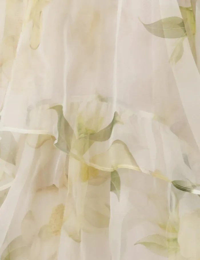 Zimmermann Dresses Harmony Gathered Long Dress Ivory Magnolia 8211 Women