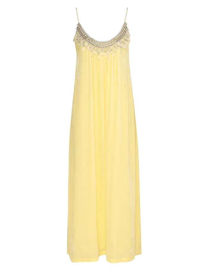 Zimmermann Dresses Matchmaker Diamante Slip Dress Lemon 8211 Women