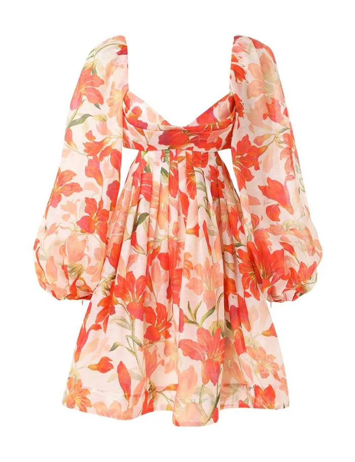 Zimmermann Dresses Tranquillity Bralette Mini Red Lily 8211 Women