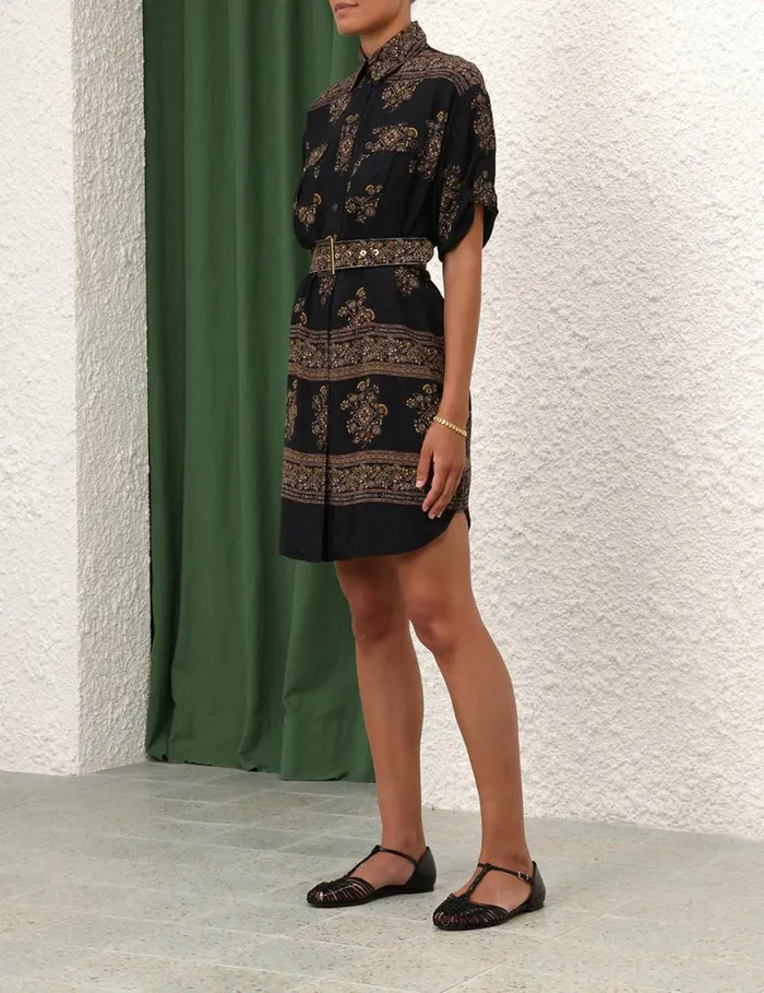 Zimmermann Dresses Utility Short Dress Utility Dot Black 8211 Women