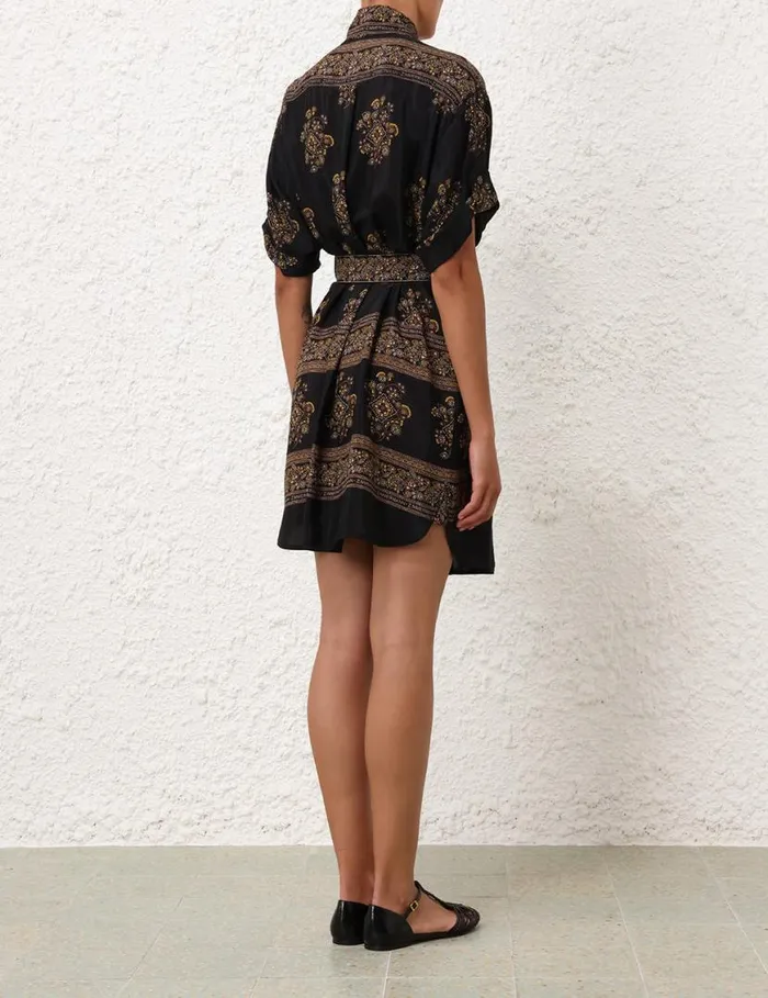 Zimmermann Dresses Utility Short Dress Utility Dot Black 8211 Women