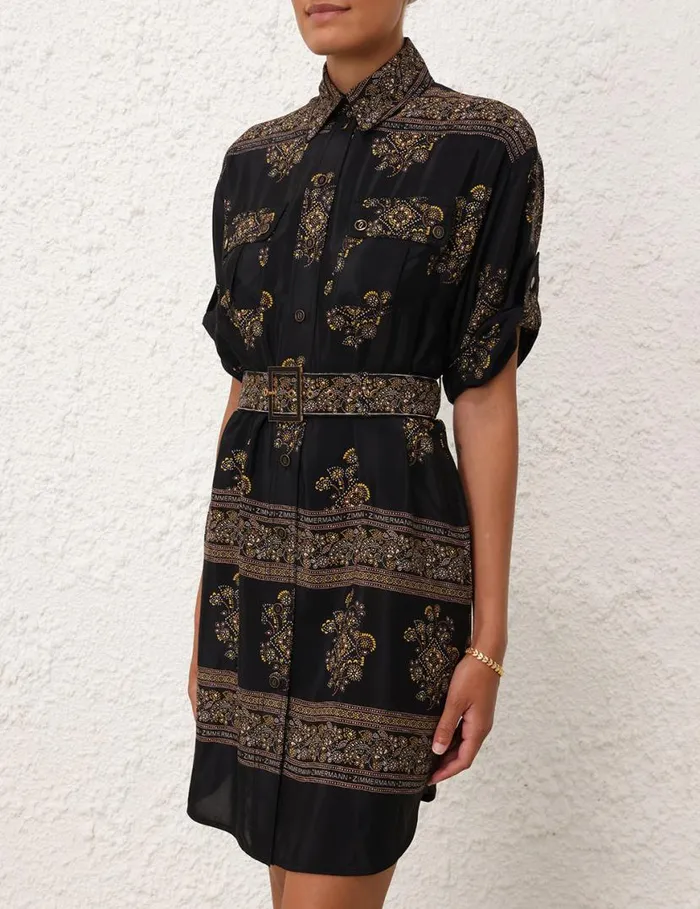 Zimmermann Dresses Utility Short Dress Utility Dot Black 8211 Women