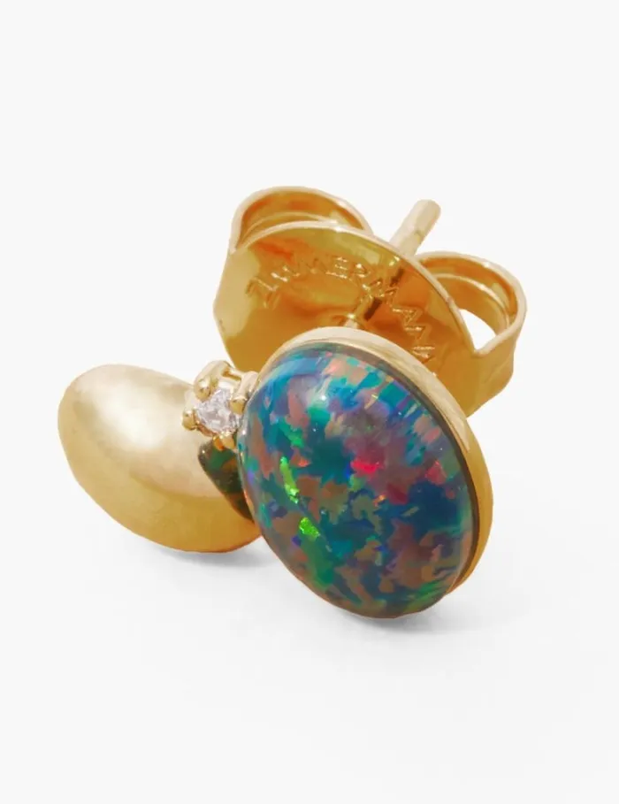 Zimmermann Earrings Austral Collage Studs Goldgreen 8211 Women