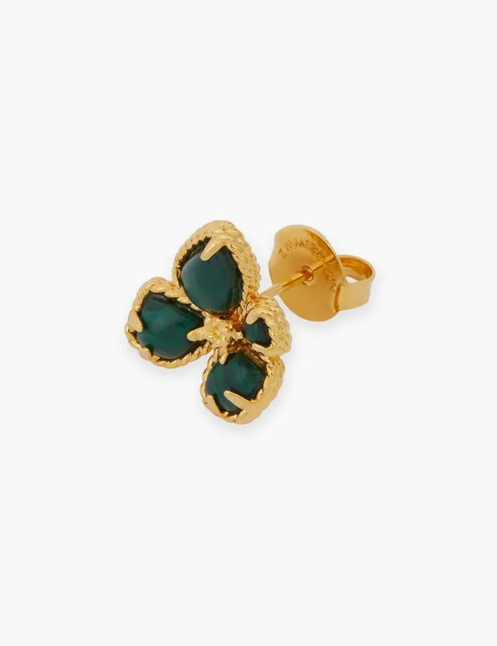 Zimmermann Earrings Zimmermann Bloom Studs Goldmalachite 8211 Women